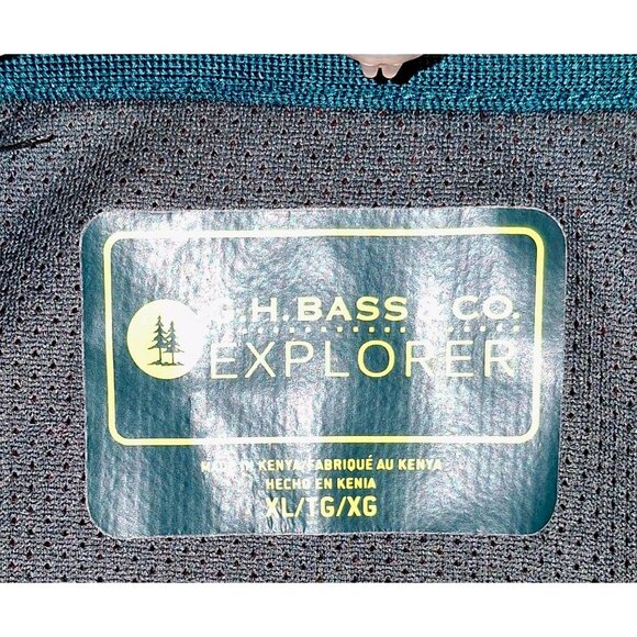 Mens G.H. Bass & Co. Explorer Maroon Heather Quarter-Zip Pullover Sweater XL Pol - Picture 4 of 7